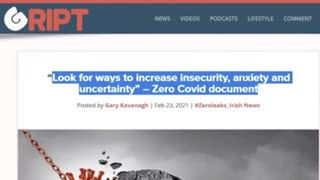 IRELAND Zero Covid PsyOp leaks (No government = No Covid = No Vaccine)