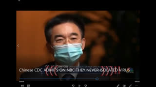 CCP Wumao confesses with a mask on that the virus wasn't isolated