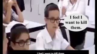 Video Of Jewish Kids In Israel Being Taught To Kill And Show No Mercy To The Gentiles As Per Talmud