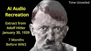 Hitler speech heard in English by AI