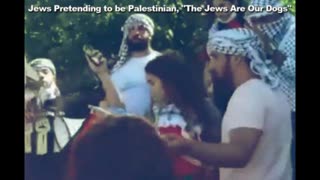 Canadian Jews Pretending to be Palestinian Chant, "The Jews Are Our Dogs"