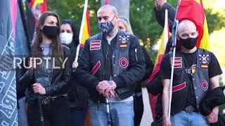 Spain: Far-right groups pay tribute to Francoist "Blue Division" force