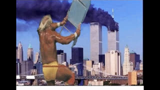 911 Predicted in 1989 - The BEAST Has Emerged - Hulk Hogan and Randy Savage with TWIN TOWERS