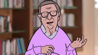 Bill Gates parody cartoon