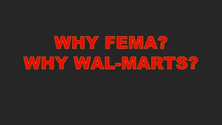 Why FEMA? Why Wal-MART?