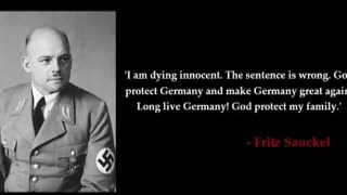 Last Words of the Leaders of National Socialist Germany Before Their Execution