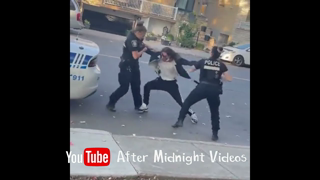 Two female police officers in Montreal Quebec get overpowered by man they were trying to arrest.