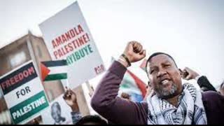 Nelson Mandela's Grandson calls for protests at the Israeli embassy in Pretoria, South Africa.