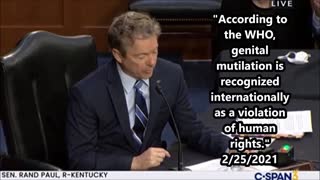 Rand Paul Condemns Genital Mutilation