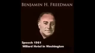 1961 Benjamin Freedman speech at Willard Hotel in Washington