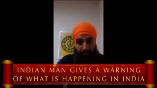 Indian Man Gives A Warning Of What Is Happening In India