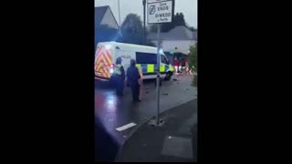 Police start a riot at a Vigil In Swansea, media blames mourners