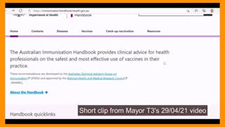 Australian Government's own Handbook doesn't call Covid-19 shots 'VACCINATIONS'