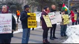 Palestinian protesters gather in Minneapolis to protest U.S. funding of Israeli wars