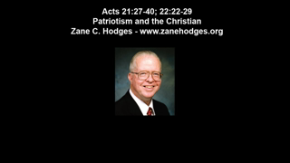 Acts 21:27-40; 22:22-29 - Patriotism and the Christian (September 23, 2001) - Zane Hodges