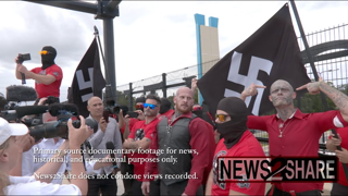 Documentary Video: Neo-Nazi "Blood Tribe" group leads march in Orlando, Florida