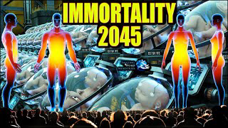 2045 Avatar Human Cybernetic Immortality. Elon Musk Neuralink Brain Implant, Dystopian Baby Lab Farm