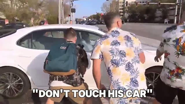 HT nearly gets ran over